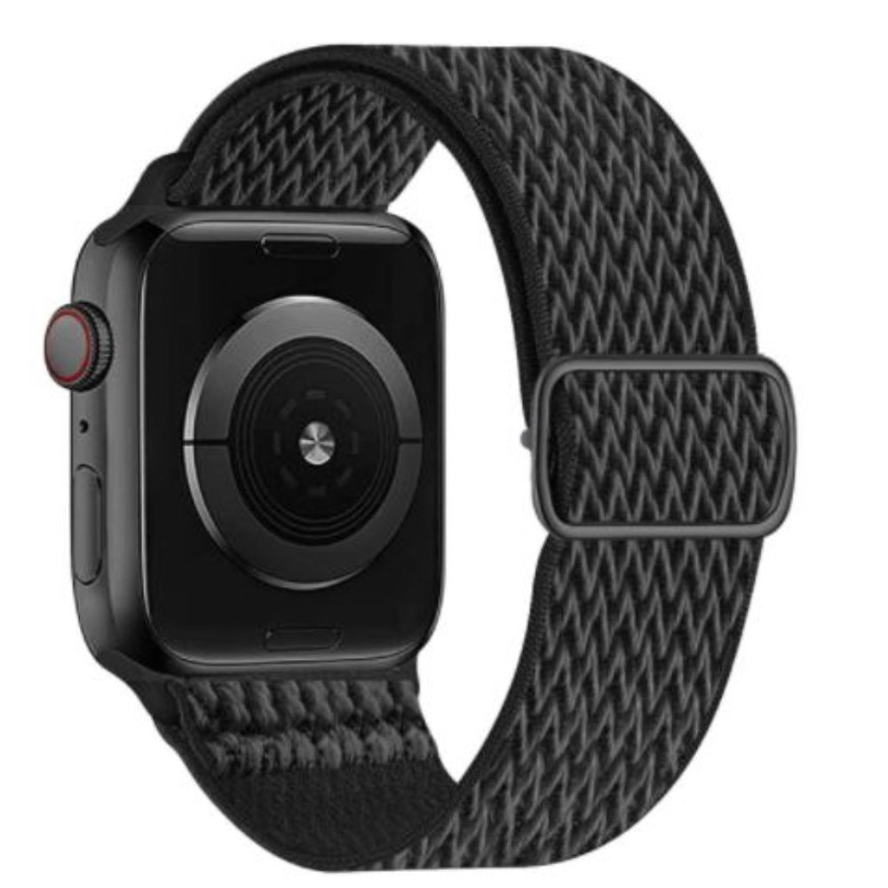 NEW[BAND] BLACK Adjustable Strap For Apple Watch D
